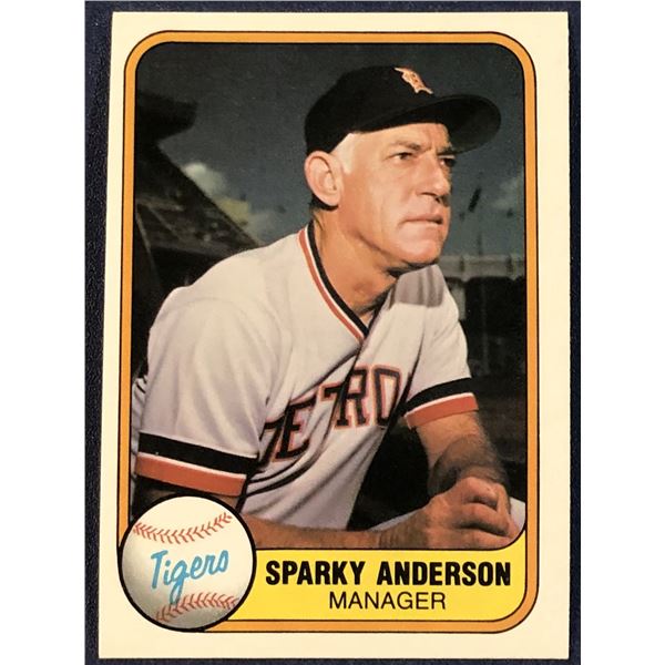 1981 FLEER SPARKY ANDERSON (HOF)
