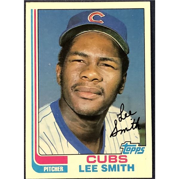 1982 TOPPS LEE SMITH (HOF) ROOKIE CARD