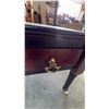Image 11 : Mahogany Two-Tier Side Tables with Drawers and Brass Casters