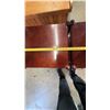 Image 13 : Mahogany Two-Tier Side Tables with Drawers and Brass Casters