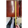 Image 14 : Mahogany Two-Tier Side Tables with Drawers and Brass Casters