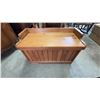 Image 1 : Wooden Storage Chest With Hinged Lid, 34" x 16" x 18.5"