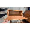 Image 6 : Wooden Storage Chest With Hinged Lid, 34" x 16" x 18.5"