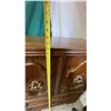 Image 12 : Wooden Cabinet With Brass Hardware, 49"H x 36"W x 21"D
