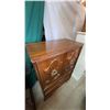 Image 14 : Wooden Cabinet With Brass Hardware, 49"H x 36"W x 21"D