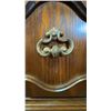 Image 2 : Wooden Cabinet With Brass Hardware, 49"H x 36"W x 21"D