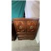 Image 4 : Wooden Cabinet With Brass Hardware, 49"H x 36"W x 21"D