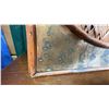 Image 11 : Woven Wood and Brass Decorative Lidded Basket Chest 22" x 19"