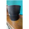Image 1 : Black Wool Hat with Carry Case, 100% Wool, 13" Diameter Case