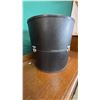 Image 2 : Black Wool Hat with Carry Case, 100% Wool, 13" Diameter Case