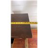 Image 11 : Dark-Stained Wood Cabinet with Carved Door, 15" x 15" x 29.5"