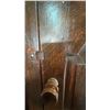 Image 5 : Dark-Stained Wood Cabinet with Carved Door, 15" x 15" x 29.5"