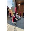 Image 2 : Tall Black Metal 5-Arm Standing Candelabra 42"