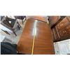 Image 8 : Wood Dining Table with Two Leaves and Casters