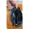 Image 2 : Black Fur Hand Warmer Purse with Zipper Closure