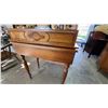 Image 10 : Wooden Writing Desk with Hinged Top and Turned Legs