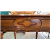 Image 3 : Wooden Writing Desk with Hinged Top and Turned Legs