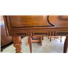 Image 4 : Wooden Writing Desk with Hinged Top and Turned Legs