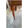 Image 5 : Wooden Writing Desk with Hinged Top and Turned Legs