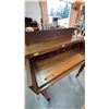 Image 7 : Wooden Writing Desk with Hinged Top and Turned Legs