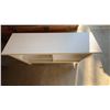 Image 2 : White Wood Console Table with Shelves, 47" x 16" x 30"