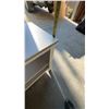 Image 5 : White Wood Console Table with Shelves, 47" x 16" x 30"