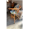 Image 1 : Wooden High Chair with Decorative Cushion