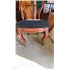 Image 2 : Mahogany Side Chair with Needlepoint Floral Seat
