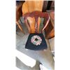 Image 5 : Mahogany Side Chair with Needlepoint Floral Seat