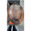 Image 1 : Sheffield Silver Co. Silver-Plated Covered Serving Platter 19"
