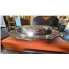 Image 3 : Sheffield Silver Co. Silver-Plated Covered Serving Platter 19"