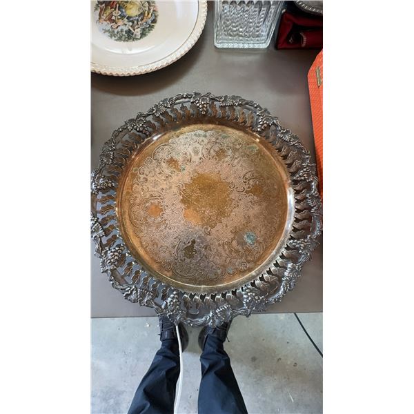 Birks Sheffield Reproduction Silver Plate Serving Tray