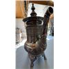 Image 3 : Engraved Metal Samovar With Lid And Ornate Detailing