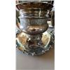 Image 1 : Ornate Silverplate Wine Cooler and Matching Tray Set