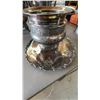 Image 6 : Ornate Silverplate Wine Cooler and Matching Tray Set