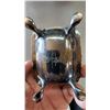 Image 6 : English Silver-Mounted Cobalt Glass Salt Cellar