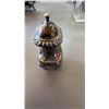 Image 2 : English Silver Plate Footed Pepper Shaker with Pierced Silver Mounts