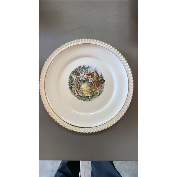 Harker Pottery Co. Plate with 22 KT Gold Accent