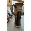 Image 3 : Tall Stoneware Pottery Pitcher With Handle