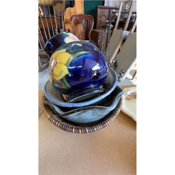 Art Pottery and Ceramic Ware, Including Moorcroft Jug