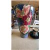 Image 1 : Royal Doulton Large Floral Vase and Character Ashtray