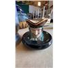 Image 2 : Royal Doulton Large Floral Vase and Character Ashtray