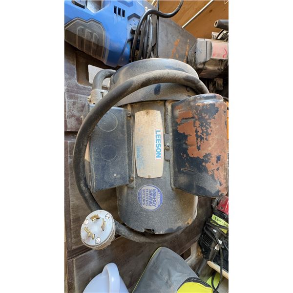 Leeson Electric Motor 1HP with Electric Sander