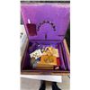 Image 1 : Wicker Sewing Box With Assorted Sewing Supplies