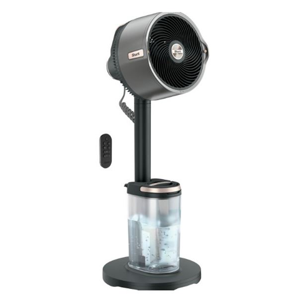 SHARK FLEXBREEZE PRO MIST PEDESTAL FAN 13.9" - TESTED WORKING, RETAIL $349