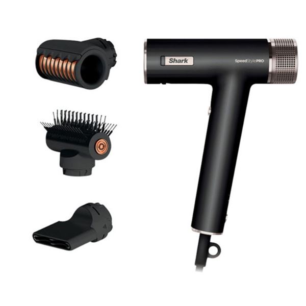 SHARK SPEEDSTYLE PROFESSIONAL HAIR DRYER, 4 HEAT SETTINGS COOL SHOT INTELLIGENT HEAT CONTROL - TESTE
