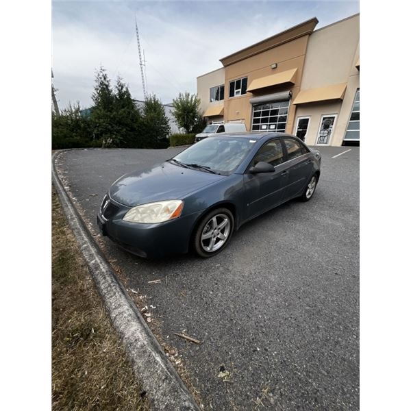 2006 PONTIAC G6 4 DOOR SEDAN, 140K MILES, ONE KEY NO FOB ISSUE WITH POWER LOCKS, RUNS, ENGINE LIGHT
