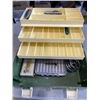 Image 1 : TACKLE BOX WITH FLY FISHING AMUNDSON FLY REEL, FLY BOX