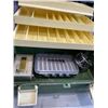 Image 2 : TACKLE BOX WITH FLY FISHING AMUNDSON FLY REEL, FLY BOX