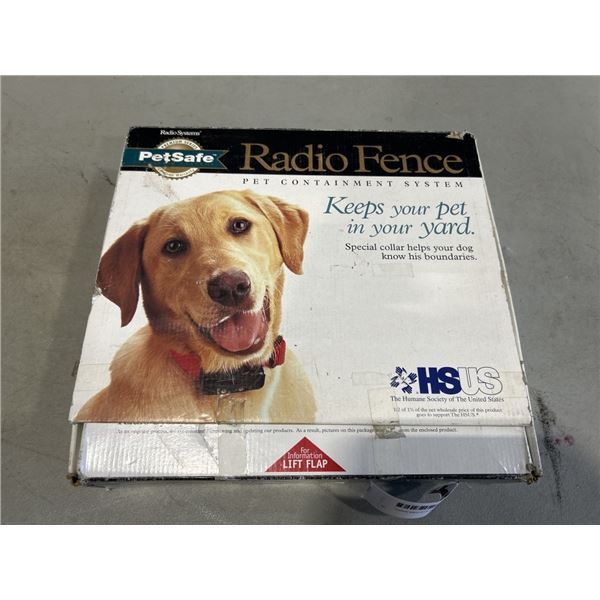 PET SAFE TRAINING SYSTEMS RADIO FENCE PET CONTAINMENT SYSTEM